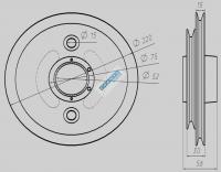 Шкив ограничителя скорости 0411.07.00.008 МЛЗ