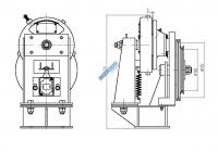 Ограничитель скорости 0,25 м/с правый (293.07.00.000-03) МЛЗ