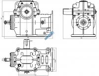 Редуктор рчл-160х40 V=1,0 м/с 2 вала 400А.22.21.000-02 МЛЗ