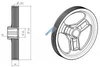 Шкив канатоведущий 525х3х10,5 0471.32.00.001А МЛЗ