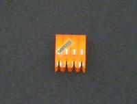 Разъем AMP кабельный 4 клеммы мама, шаг 4ММ оранжевый  F0614AE3
